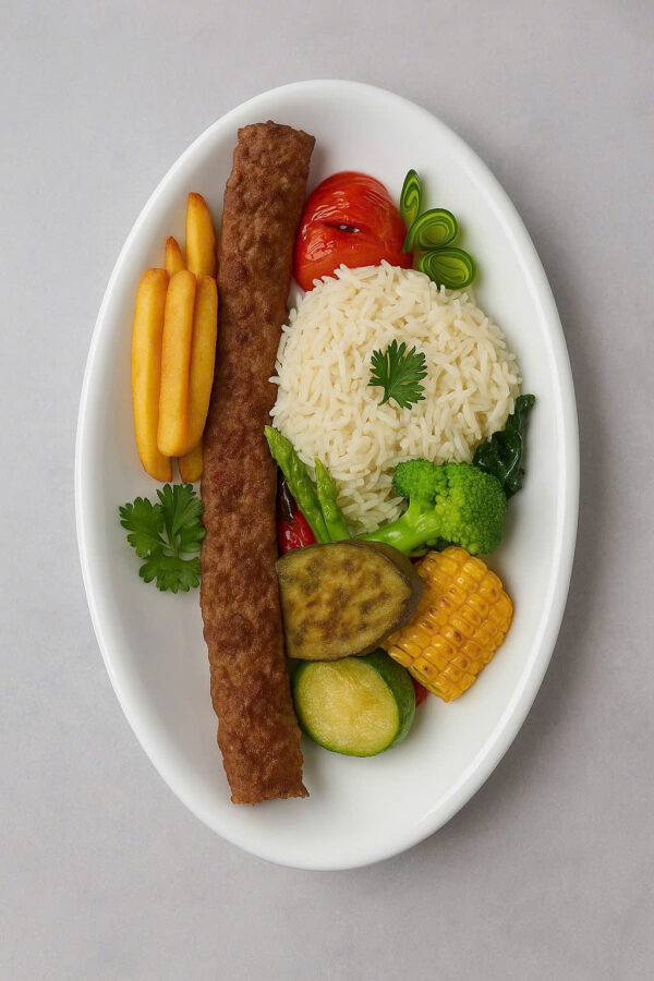 ADANA SHISH KEBAB PLATE (THỊT NƯỚNG ADANA SHISH KEBAB ĐĨA)