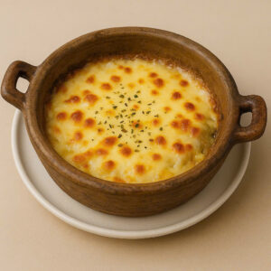 CLAY POT BAKED MUSHROOMS & CHEESE (NẤM & PHÔ MAI NƯỚNG NỒI ĐẤT)
