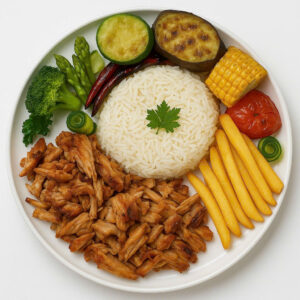 CHICKEN DONER KEBAB PLATE (THỊT GÀ DONER KEBAB ĐĨA)