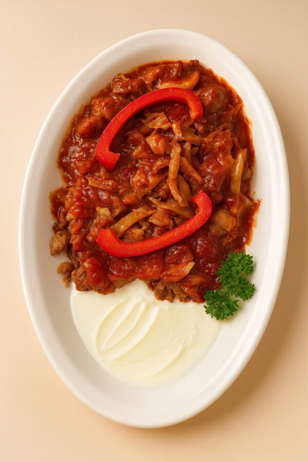 CHICKEN ISKENDER KEBAB (THỊT GÀ ISKENDER ĐĨA)
