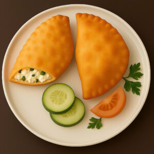 FRIED BUREK PASTRY FETA CHEESE & PARSLEY (BÁNH GÓI PHÔ MAI FETA & MÙI T Y CHIÊN GIÒN)