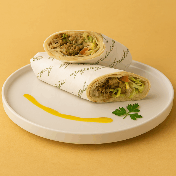 HUMMUS & FALAFEL WRAP (BÁNH CUỐN ĐẬU GÀ XAY NHUYỄN & ĐẬU GÀ CHIÊN GIÒN)