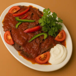 LAMB ISKENDER KEBAB PLATE (THỊT CỪU ISKENDER ĐĨA)